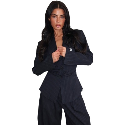 Unique The Label Dames Blouse Blauw Rosie Foto van Unique The Label Dames Blouse Blauw Rosie