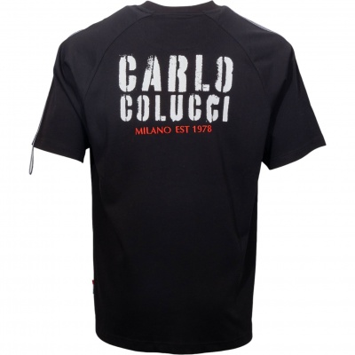 Foto van Carlo Colucci Heren T-shirt Zwart C3544/20