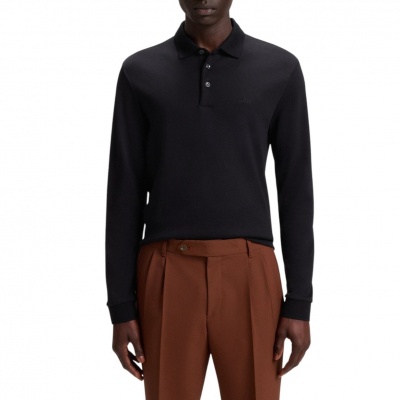 Foto van Boss Heren Polo Zwart 50468392/001 Pado