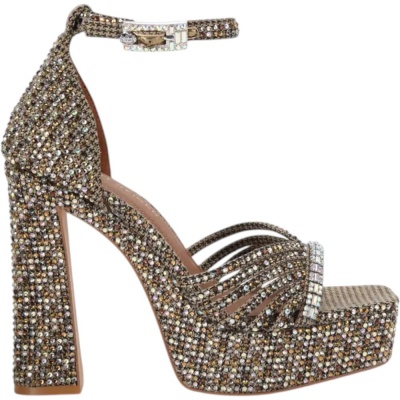 Foto van Kurt Geiger Dames Schoen Bruin 5850843609 Crystal Strap