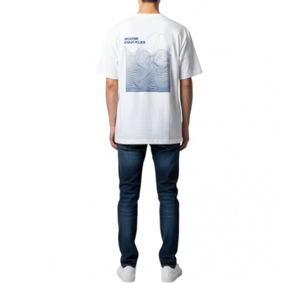 Foto van Moose Knuckles Heren T-shirt Wit M16MT734/891 Mindfold Tee