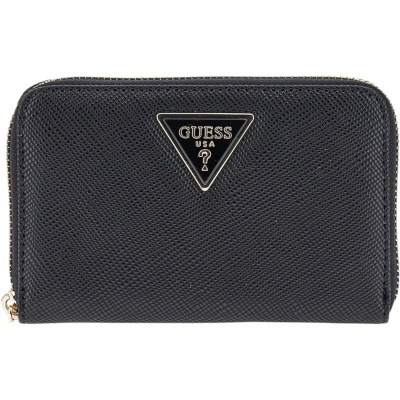 Foto van Guess Dames Portemonnee Zwart SWZG74-59140/BLA Laurel Zip Around