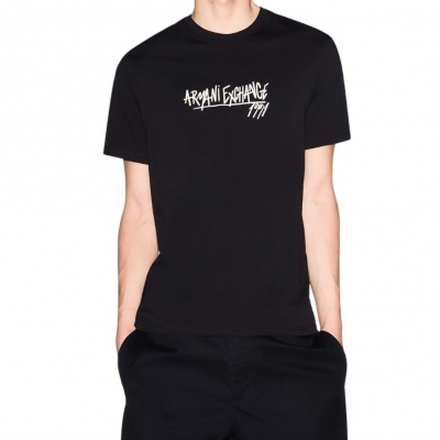 Foto van Armani Exchange Heren T-shirt Zwart XM002789-AF10356/UC001