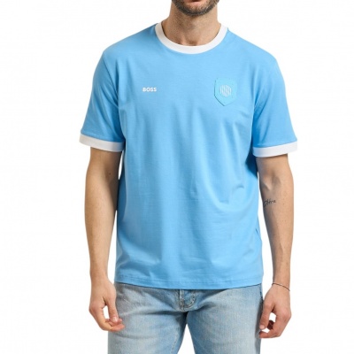 Foto van Boss Heren T-Shirt Blauw 50562134/454 Ts Bb Bc Lux