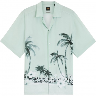 Foto van Boss Heren Overshirt Groen 50559632/446 Rayer M