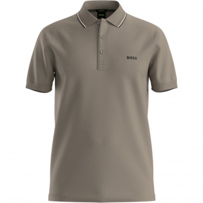 Foto van Boss Heren Polo Groen 50559365/334 Pl Goc Birdie Paule