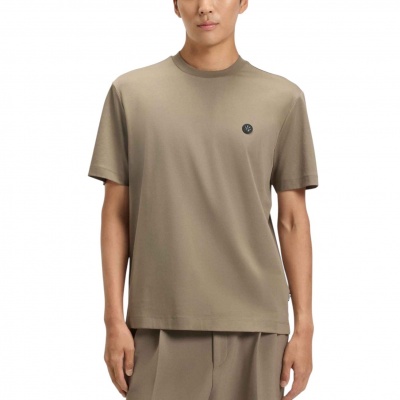 Foto van Boss Heren T-Shirt Bruin 50520298/245 C-Taut