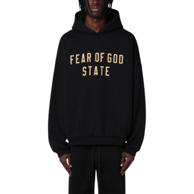 Foto van Fear Of God Heren Trui Zwart FW25/BLK Fleece Hoodie