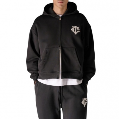 Foto van The Couture Club Heren Vest Zwart TCCM2962 Monogram Applique Emblem