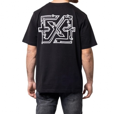 Foto van Xplct Heren T-shirt Zwart XPL-2503-05/19 Hard Disk Tee