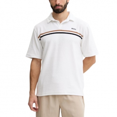 Foto van Boss Heren Polo Wit 50561186/100 Iconic Polo Shirt