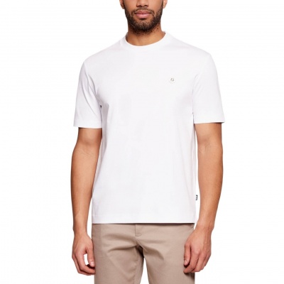 Foto van Boss Heren T-Shirt Wit 50555844/100 C Taut