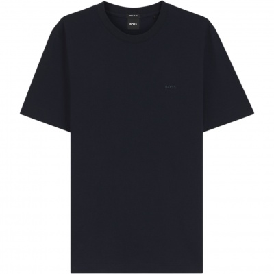 Boss Heren T-Shirt Blauw 50565995/404 Thompson Foto van Boss Heren T-Shirt Blauw 50565995/404 Thompson