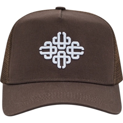 Foto van The Couture Club Heren Cap Bruin TCCM3393 Emblem