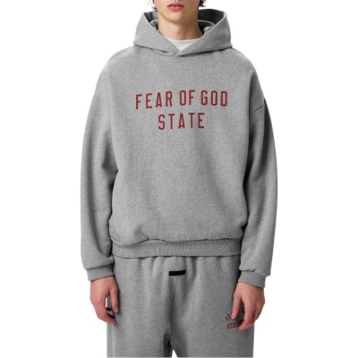 Fear Of God Heren Trui Grijs FW25/STG Fleece Hoodie Foto van Fear Of God Heren Trui Grijs FW25/STG Fleece Hoodie
