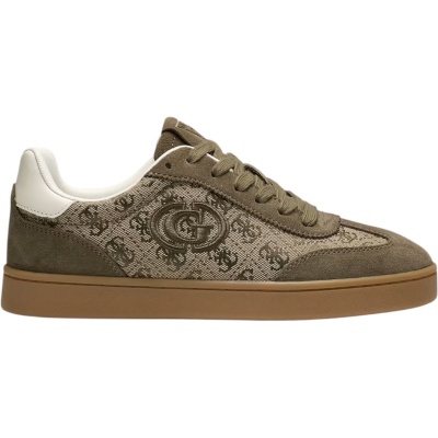 Foto van Guess Dames Sneaker Groen FLTJACLEA12/BEI Miram