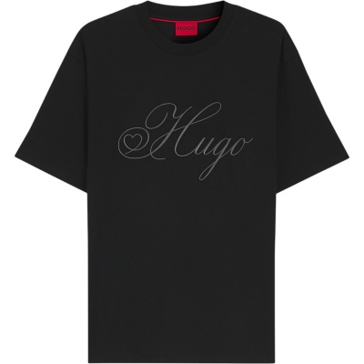 Foto van Boss Heren T-Shirt Zwart 50557058/001 Dalent