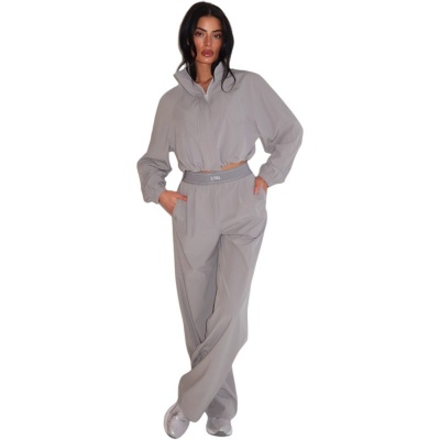 Unique The Label Dames Broek Grijs UN-2510-19/Grey Gigi Foto van Unique The Label Dames Broek Grijs UN-2510-19/Grey Gigi