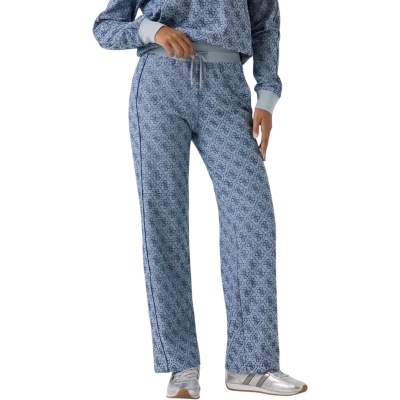Guess Dames Broek Blauw V6YB02-K4783/FBI5 4G Allover Jacquard Foto van Guess Dames Broek Blauw V6YB02-K4783/FBI5 4G Allover Jacquard