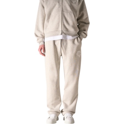 Foto van The Couture Club Heren Broek Grijs TCCM2963 Monogram Applique Emblem