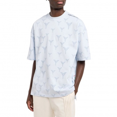 Carlo Colucci Heren T-Shirt Blauw C3576/17G Foto van Carlo Colucci Heren T-Shirt Blauw C3576/17G