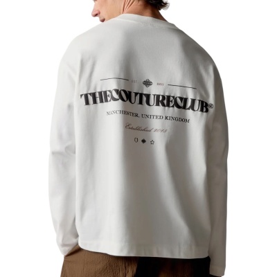 The Couture Club Heren T-shirt Wit TCCM3380 Copyright Foto van The Couture Club Heren T-shirt Wit TCCM3380 Copyright