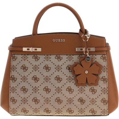 Foto van Guess Dames Tas Bruin HWJP99-02060/LTL Melinda Logo Tri Comp Satchel