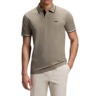 Foto van Boss Heren Polo Groen 50506193/336 Paul