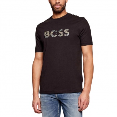 Foto van Boss Heren T-Shirt Zwart 50556009/001 Te Insignia