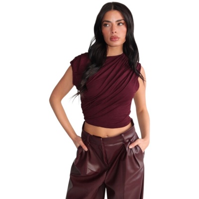 Foto van Unique The Label Dames Top Rood 2512-07/BUR Mira