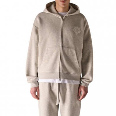 Foto van The Couture Club Heren Vest Grijs TCCM2962 Monogram Applique Emblem