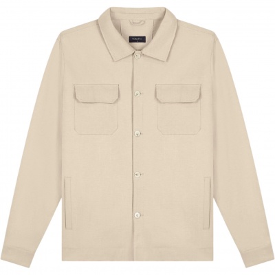 Tria D'Oro Heren Overshirt Bruin M-SS26-RVOS/BEI Riviera Foto van Tria D'Oro Heren Overshirt Bruin M-SS26-RVOS/BEI Riviera
