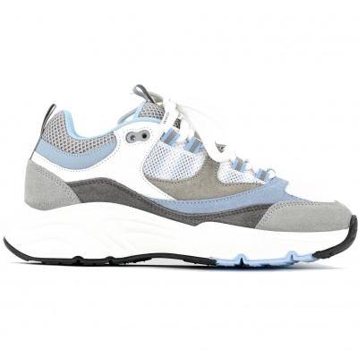 Foto van Cleens Heren Sneaker Wit Aero Runner Powder Blue