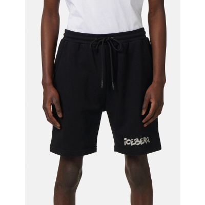 Foto van Iceberg Heren Korte Broek Zwart D022-6302/9000