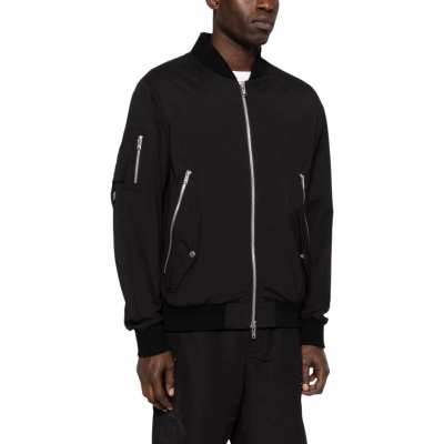 Foto van Moose Knuckles Heren Jas Zwart M16MB003/292 Courville Bomber Crinkle