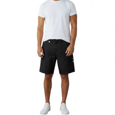 Moose Knuckles Heren Korte Broek Zwart M16MR767/292 Brady Slick Cargo Short Foto van Moose Knuckles Heren Korte Broek Zwart M16MR767/292 Brady Slick Cargo Short