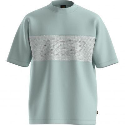 Foto van Boss Heren T-Shirt Groen 50561653/446 Te Baymesh
