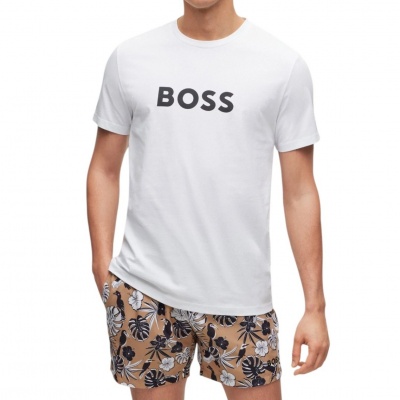Foto van Boss Heren T-shirt Wit 50491706/100 T Shirt Rn