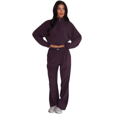 Unique The Label Dames Broek Paars Gigi Foto van Unique The Label Dames Broek Paars Gigi