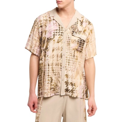 Foto van Carlo Colucci Heren Overshirt Bruin C5348/571