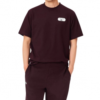 Foto van Lacoste Heren T-shirt Bruin TH6729/3KE