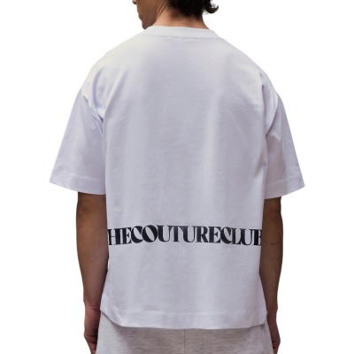 Foto van The Couture Club Heren T-shirt Wit TCCM3413 Copyright