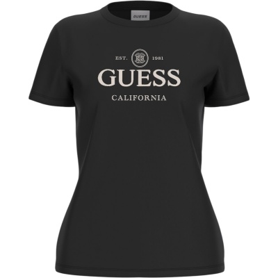 Foto van Guess Dames T-shirt Zwart V6RI06-KD741/JBLK Arabella Cn Ss T-Shirt