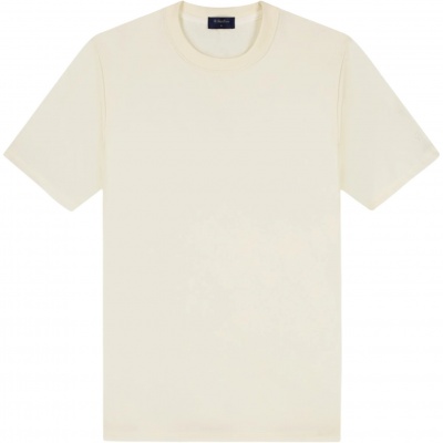 Tria d'Oro Heren T-shirt M-SS25-TRT/Creme Travel Foto van Tria d'Oro Heren T-shirt M-SS25-TRT/Creme Travel