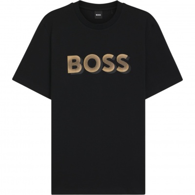 Foto van Boss Heren T-Shirt Zwart 50551902/001 H-Thompson