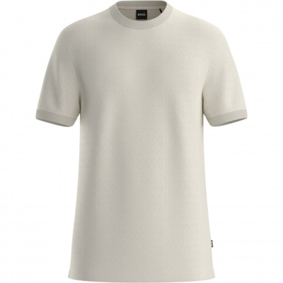 Boss Heren T-Shirt Wit 50567970/118 H-Thompson Foto van Boss Heren T-Shirt Wit 50567970/118 H-Thompson