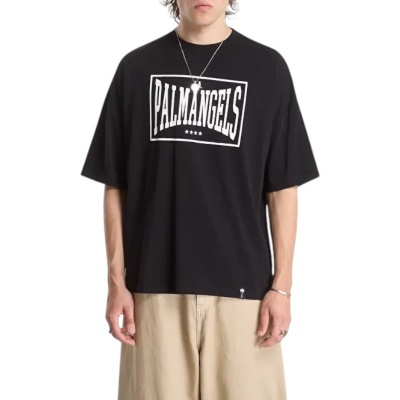 Foto van Palm Angels Heren T-Shirt Zwart PAMAA001JR0051003 Stamp