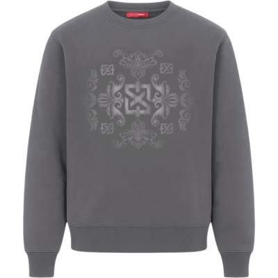 Foto van Xplct Heren Trui Grijs XPL-2507-16/60 Baroque sweater