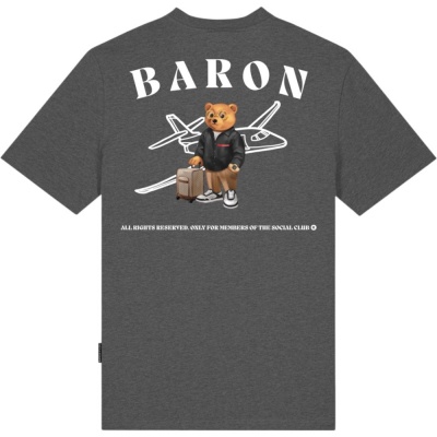 Foto van Baron Filou Heren T-shirt Grijs CLI/STNGRE Baron