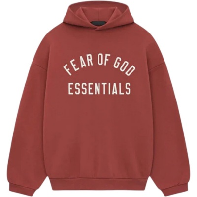 Foto van Fear Of God Heren Trui Rood FW25/CRI Fleece Hoodie